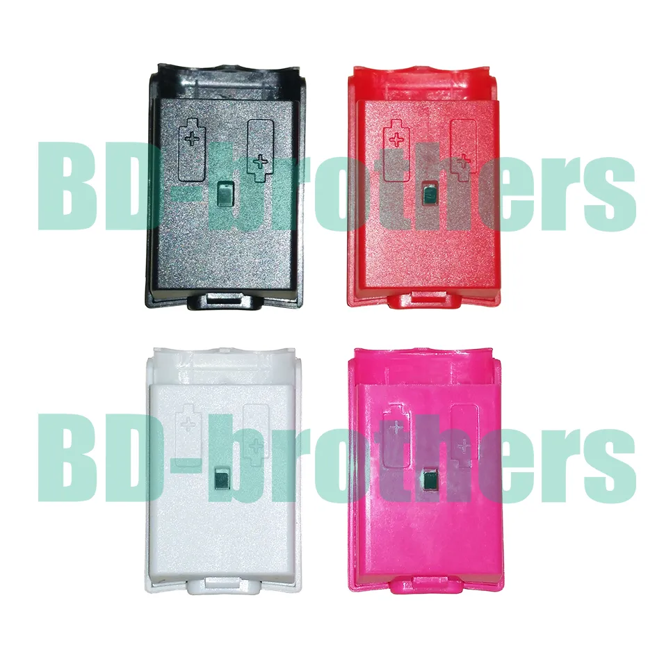 Kleurrijke batterij case cover shell behuizing voor xbox 360 xbox360 draadloze controller oplaadbare vervanging zwart wit rood roze / 