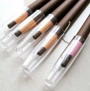 Atacado-12 PCS Long Lasting Castanho Sobrancelha Lápis Café Eye Brow Pen Eye Beauty