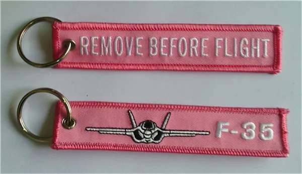 F 35 Fabric Trim Key Chains 12.5 X 2.0cm Aviation Key Tags For Easy ...