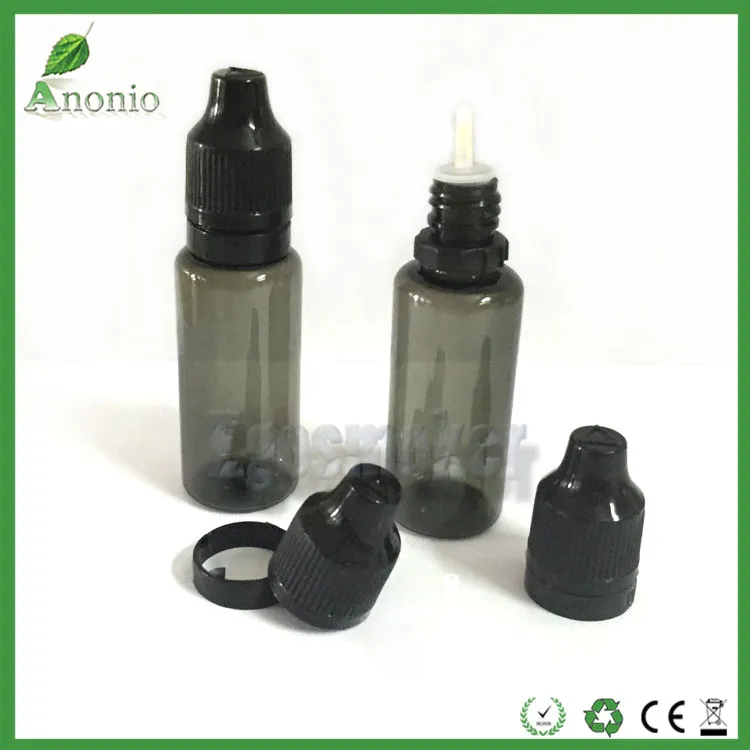 Bottiglie contagocce in plastica nera Fedex PET da 800 pezzi con tappi di bottiglia a prova di manomissione Bottiglia antimanomissione 30ml 20ml 15ml 10ml 5ml7352000