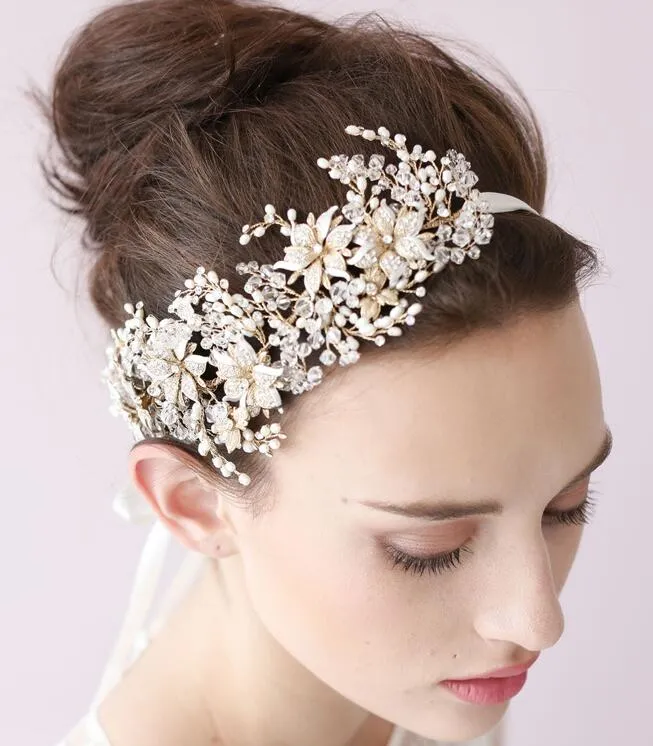 Wedding tiaras Wedding Bridal Tiaras Crown Wedding Hair Jewelry 2015 Bridal Headpiece Hair Accessory Wear Hair Accessories headdress HT16