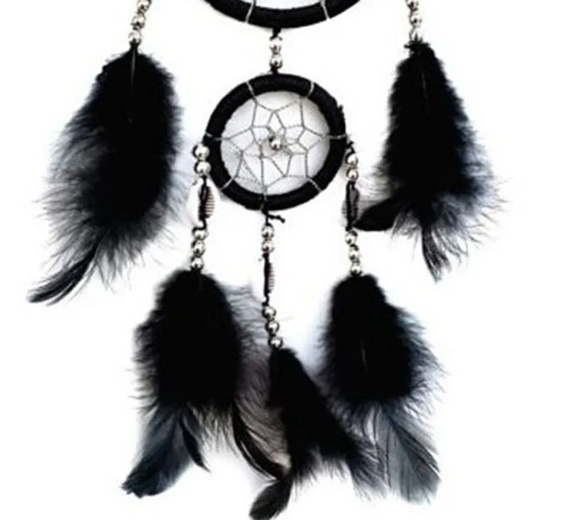 Whole lot Black Dream Catcher Original Wind Chimes Dreamcatcher Car Pendant Home Decor 93815819489974