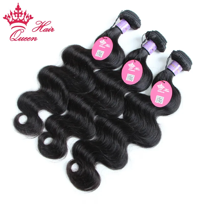 Queen Hair Products Maleisische Virgin Menselijk Body Weave Best Selling Natural Color Hair Extensions / 08 tot 30 inch Snelle verzending fabriek Prijs