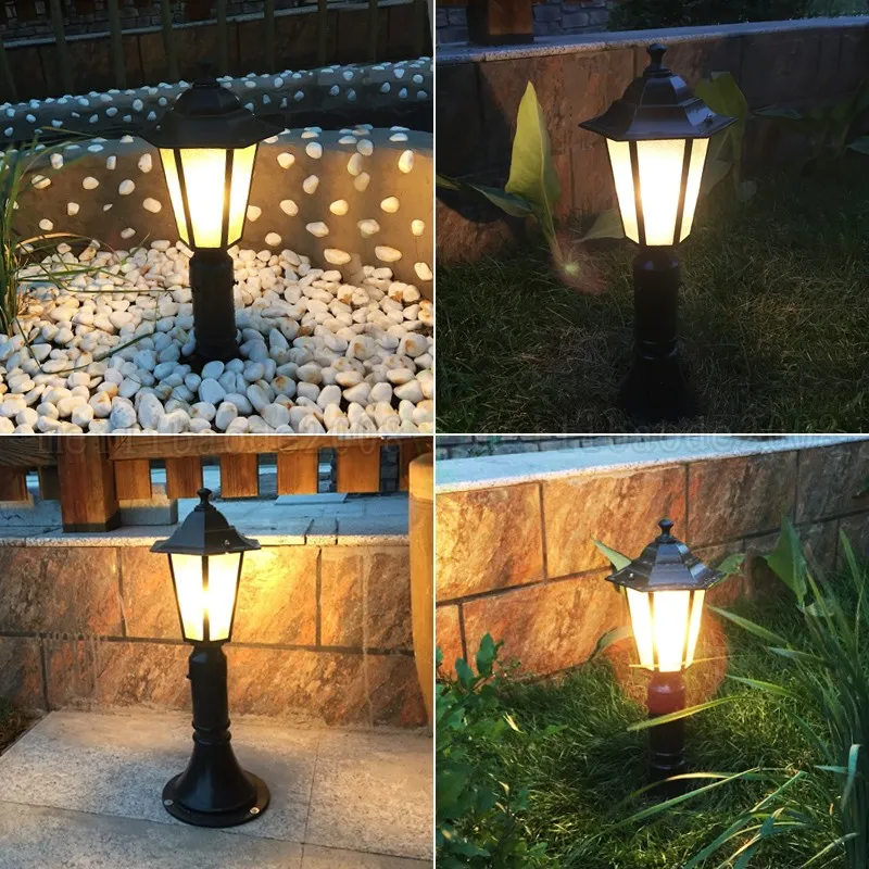 BE130 IP42 LED europeo impermeabile esterno nero lanterna da giardino lampade Villa giardino cortile esterno luci per uso domestico illuminazione in alluminio