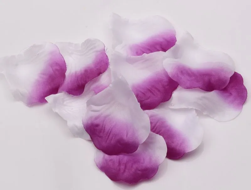 Hot ! Light Purple Rose Petals Hand Sprinkle Flower Wedding Decorate