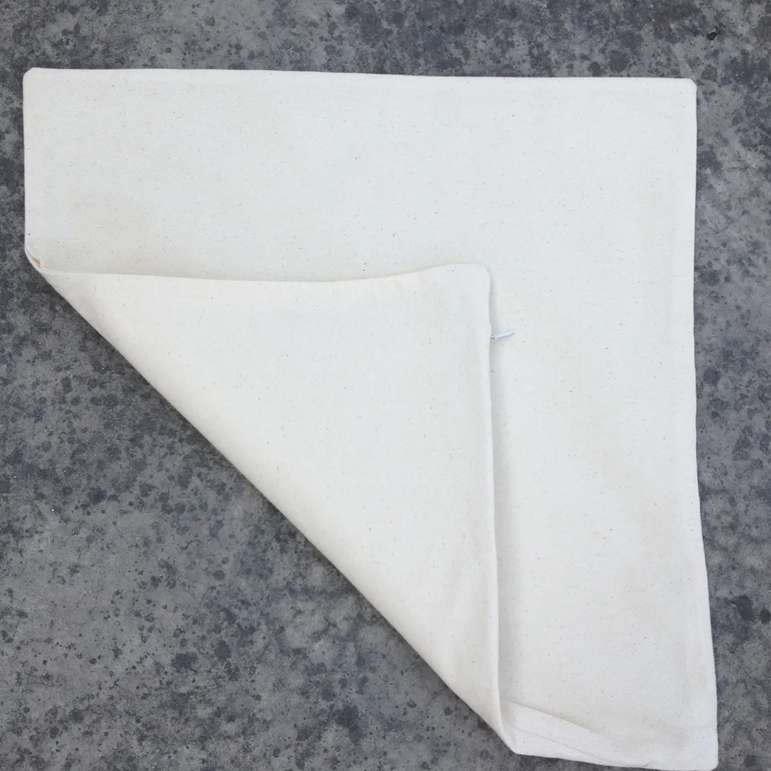 (50pcs / lot) 일반 자연 조명 아이보리 컬러 순수 면화 능직 빈 쿠션 커버 사용자 정의 인쇄 베개 케이스에 대 한 도매 빈 베개 커버