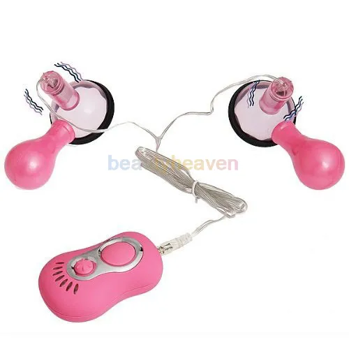 Electric Breast Massage Vibrator Clit And Nipple Stimulator Pumps Suction Sex Toys For WomenSex Flirting Breast Enlarger5299019