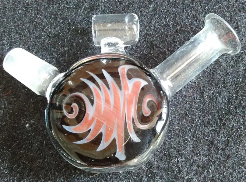2015 Nuovo mini bong in vetro da 3,5 pollici colorato bong in vetro fumare pipa ad acqua da 14,4 mm giunto con chiodo in titanio spedizione gratuita