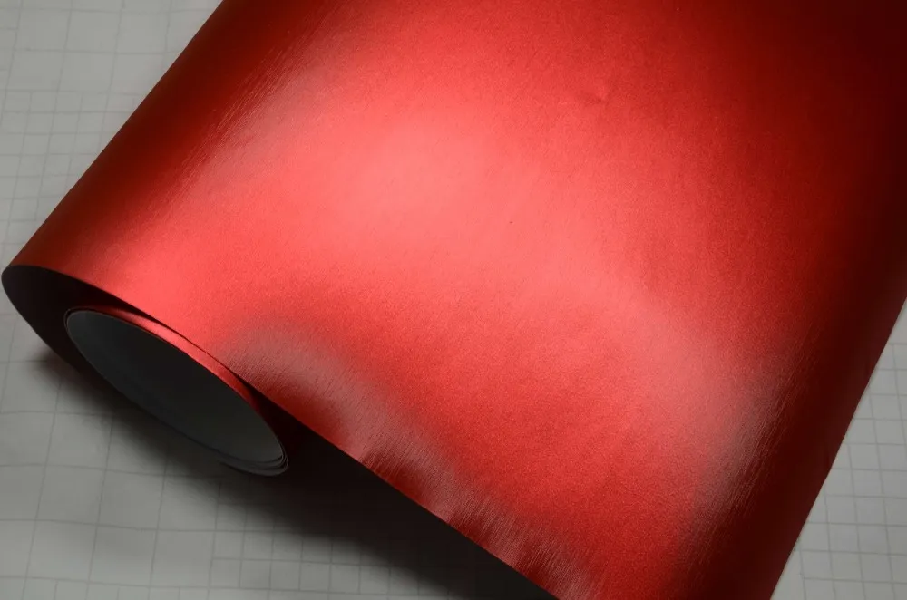China Dream Premium Metallic 1,52 X 20 M, Rote Farbe, Gebürstete, Matte  Chrom Vinylfolie, Gebürstete Eisfolie Für Auto Vinylfolienaufkleber Von  242,5 €
