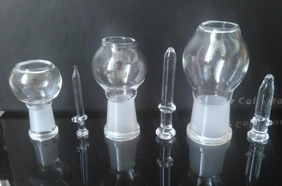 3 styles bol en verre dôme en verre avec clou 10mm 14.4mm 18.8mm dôme + bol en verre à ongles 10mm 14mm 18mm joint en verre pour bang en verre