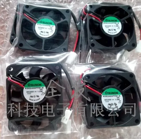 The new SUNON 50*50*10 24V 1.0W KDE2405PFB1-8 5CM 2 line frequency converter fan