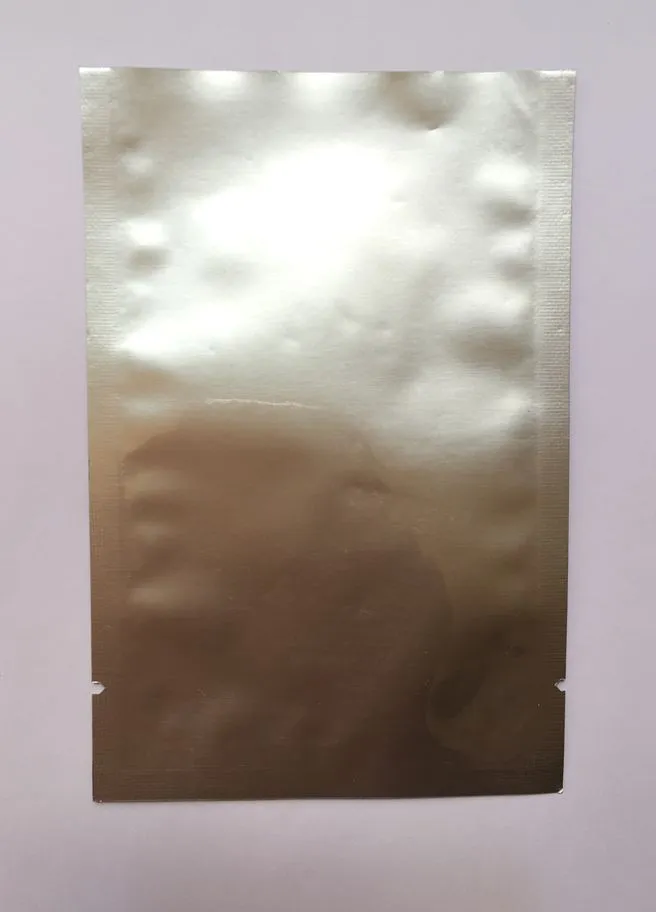 Freies verschiffen 100 teile / los 5 * 7 cm reine aluminiumfolie beutel vakuum lebensmittel kaffee verpackung taschen verschweißbare medizin packer material zubehör