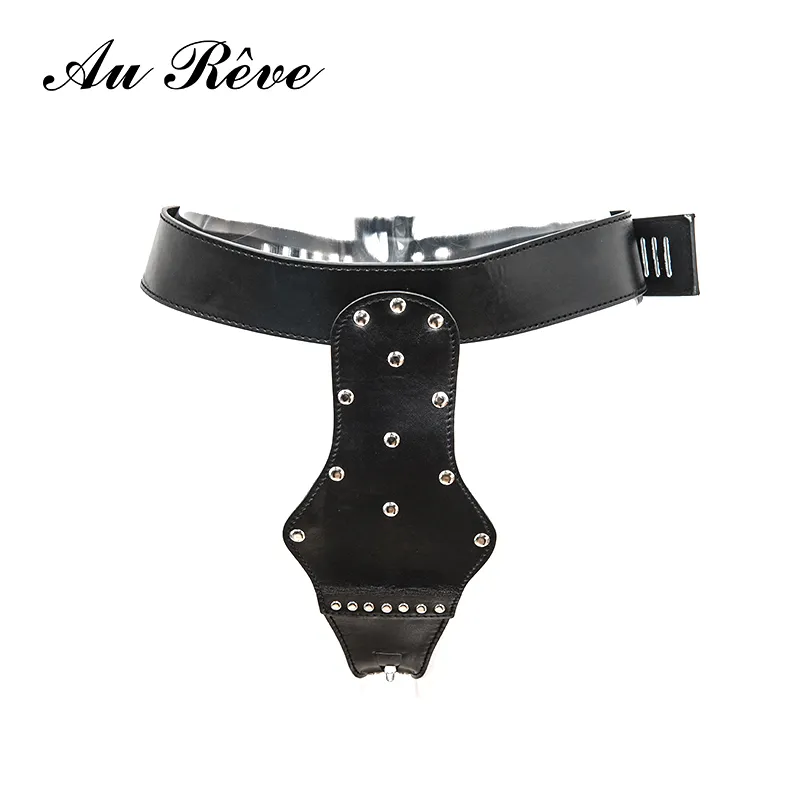 Au Reve Womens Chastity Belt Harness With Lock Pegging Erotic Fetish