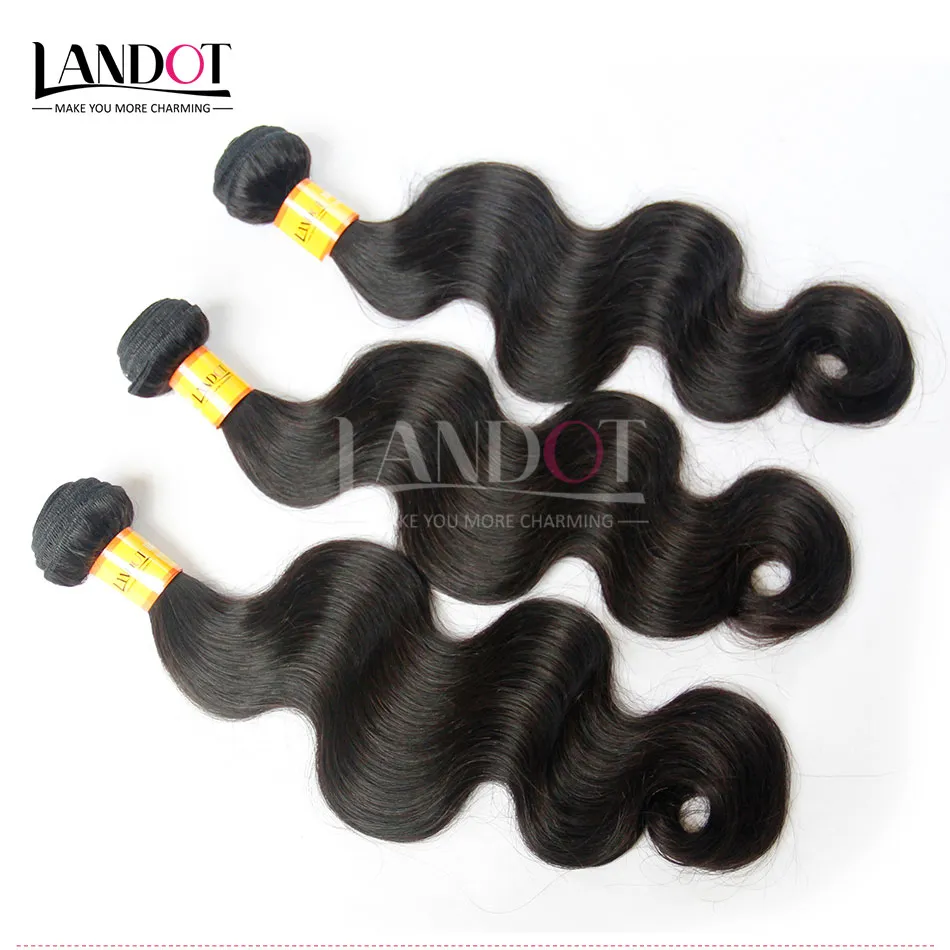 9A Grade Malaysisk Body Wave Virgin Human Hair Weave Bundlar Obehandlade Malaysiska Remy Hårförlängningar Mjuk Full Tangle Free Color 1b