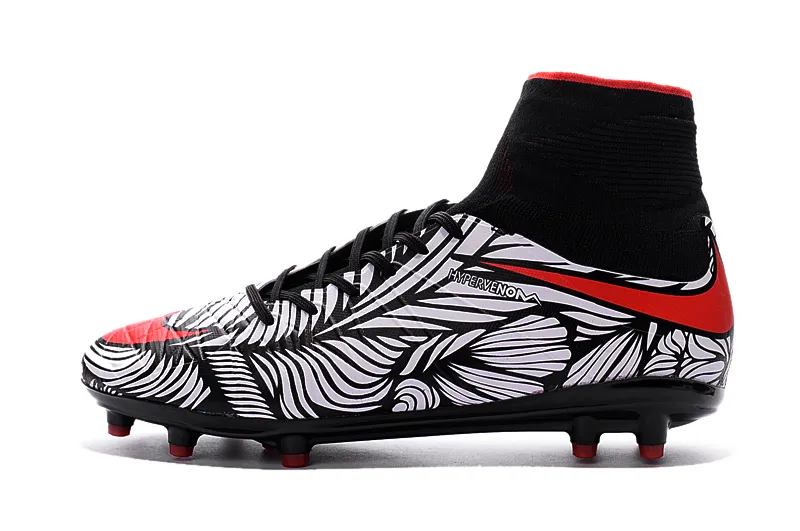 Nike II Neymar FG - zapatos de / Blanco / brillante carmesí Botas al aire