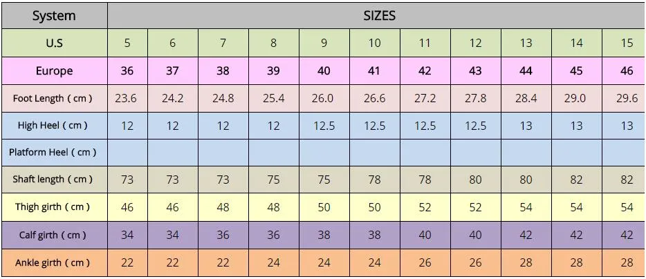 Sorbern 페티쉬 부츠 레이스 업 지퍼 크로 틱 플렉스 매트 Pu 허벅지 하이힐 무릎 부츠 플러스 사이즈 34-46 다른 색상보기 무료 배송