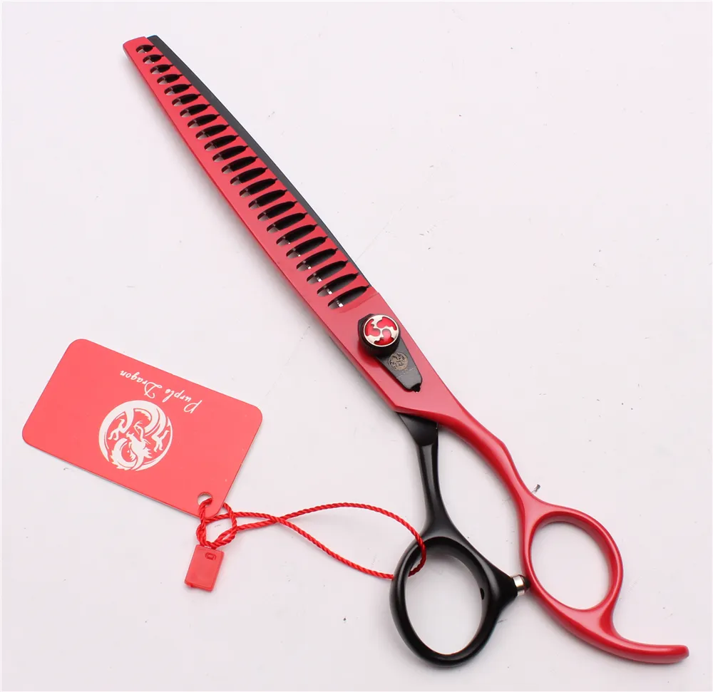 8quot 22cm JP 440C Purple Dragon Professional Dogs Pets frisörande SHARS GROOMING SHEARS THINNING SCISSORS 24 TELTH SALON STY9854930