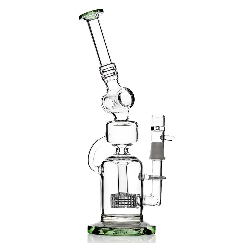 Nieuwigheid Ontwerp Recycler Gass Bong Glass Water Pijp voor roken Gebruik met 13 inch 18 mm Mannelijke gewricht