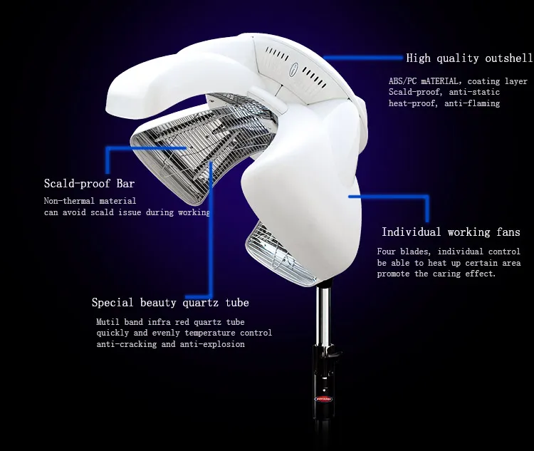 Chauffage infrarouge count701, traitement capillaire, teinture capillaire, sèche-cheveux