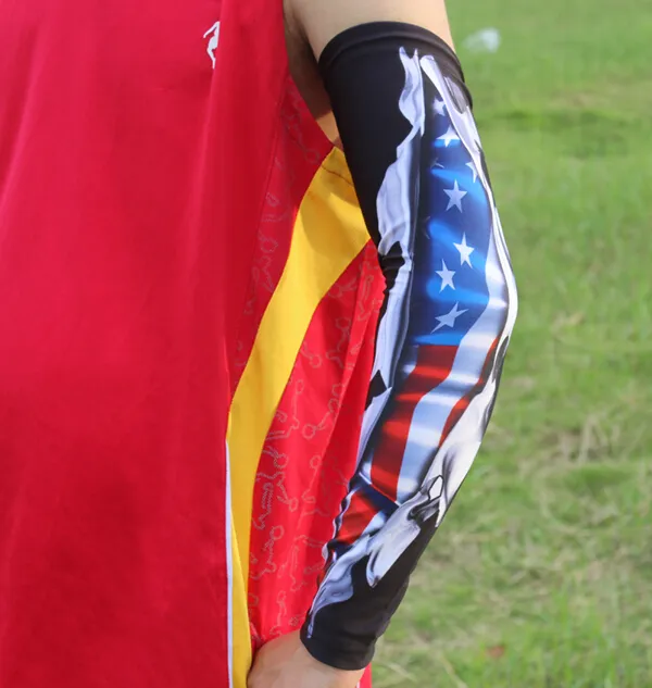 wholesale new arrival baseball softball Golf live and die Arm Sleeve Cover Warmers UV Sun Protection