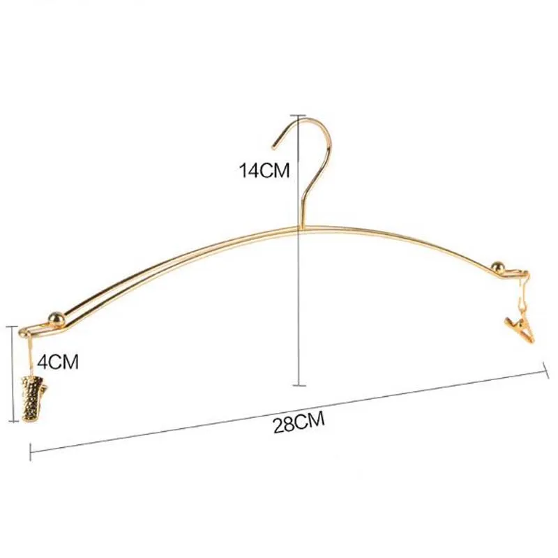 Металлический Бюстгальтер Вешалка Для Одежды Крючок Нижнее Белье Женское Белье Трусики Стеллаж Для Сушки С Прищепками Клип 28 * 14 см Домашней Организации