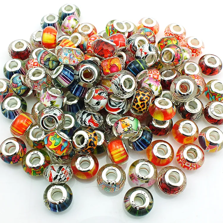 Mix Fashion Handmade Lampwork Big Hole Beads DIY European Brand Bracelets Loose Beads Jewelry Accessories8728549