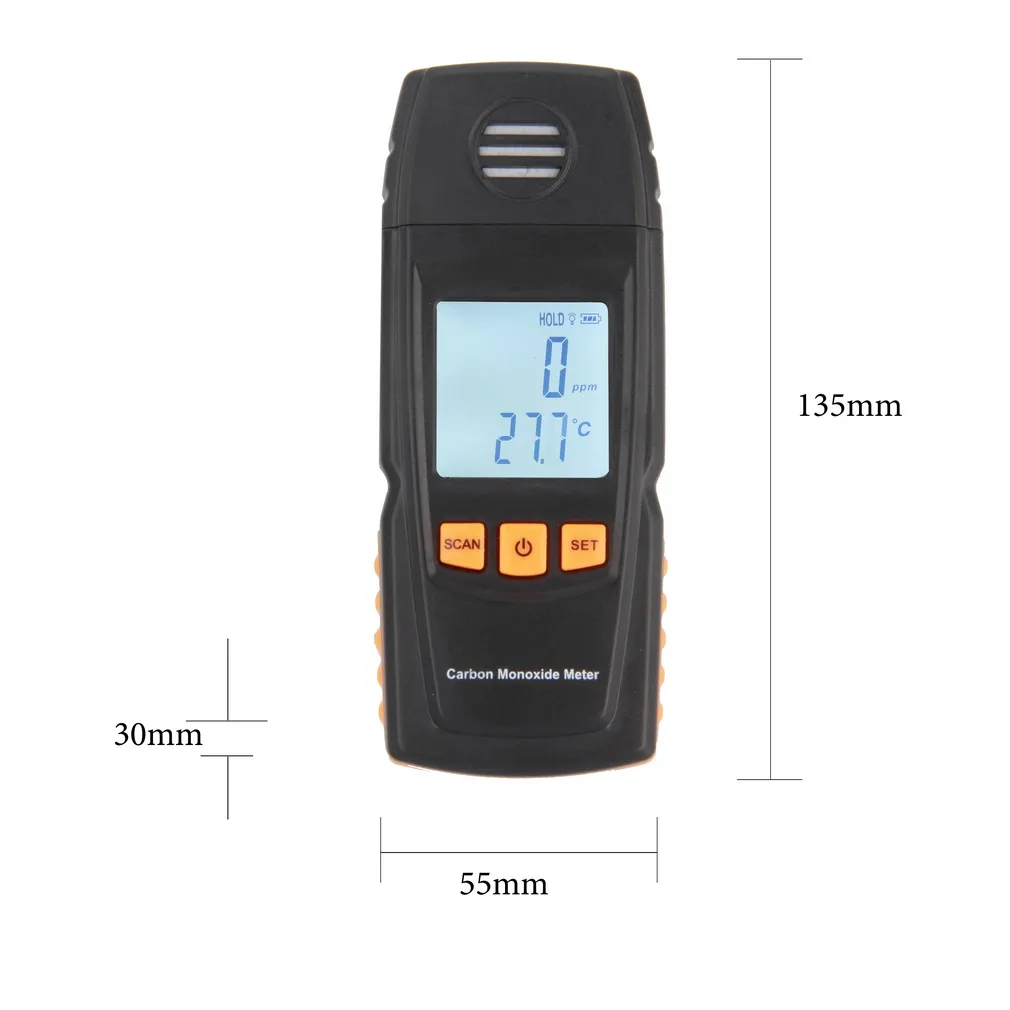 Medidor detector de monóxido de carbono CO GM8805