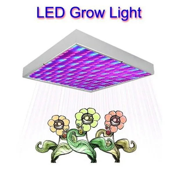 Led Grow Lamp 225 LED Hydroponic Plant Grow Light Panel Red/Blue 15W LED Plant Grow Lights 225 LEDs Panel Lights 110-220V 20