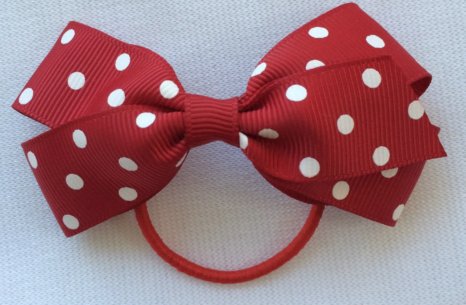 10% OFF 2015 Wholesale 3 INCH,MINI GROSGRAIN RIBBON Alice Band Boutique DOT BOW WITH ELASTIC HAIR BAND Hair accessories..