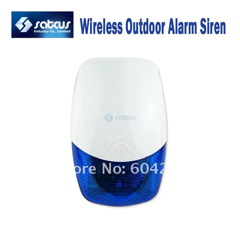 Drahtlose Outdoor Wasserdichte Alarmsirene Horn mit 120dB Sound Warning Strobe Light für GSM Alarm System