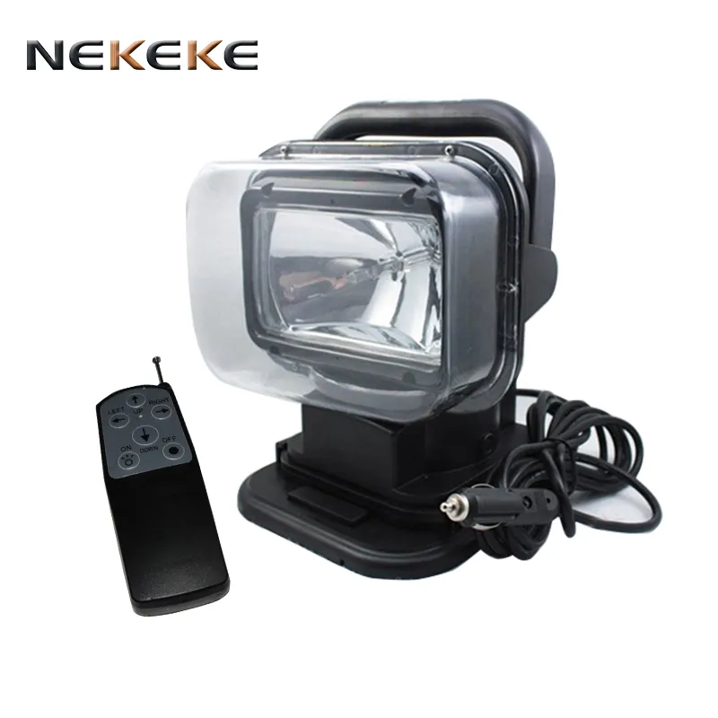 High Quality Boat Lighting Spotlight 100W HID Xenon Rotating Remote