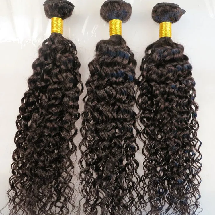 Virgin Brazylijski Włosy Wefts Human Włosy Wiązki Jerry Kręcone Weaves 8-34inch Nieprzetworzone Peruwiańskie Indian Mongolskie Czeski Rozszerzenia włosów