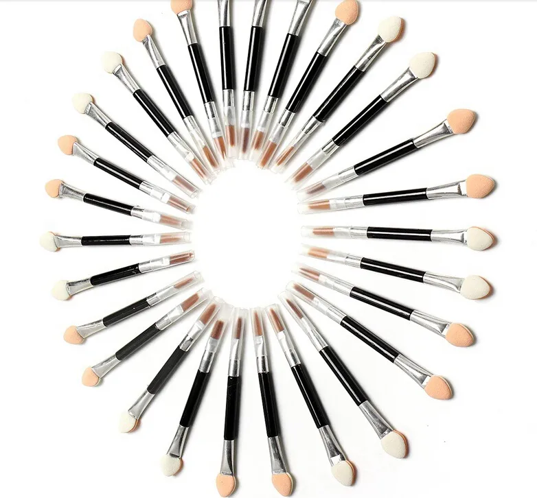 Nieuwe 50 stks / set Applicator Double-ended Cosmetische Borstels Dames Make Oogschaduw Eyeliner Spons Lip Borstel Set Wegwerp