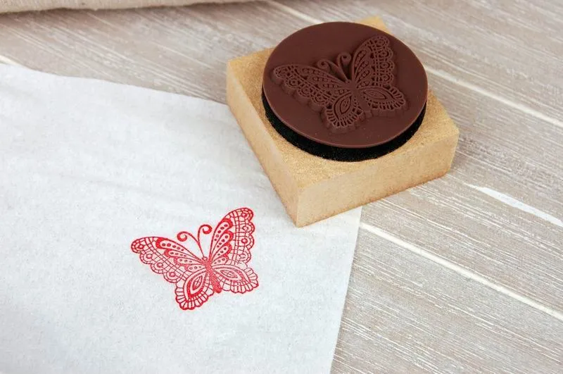 Vintage Lace Series Stamp Butterfly/Tower/Crown DIY Gift Stamps