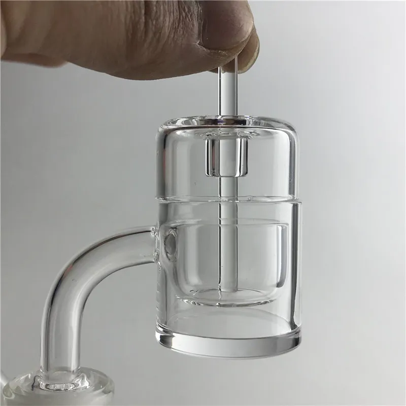 30mm XXL Kuvars Banger Ekle Carb Cap Dabber Termal Phat Skillet Tırnak Düz Üst Kalın Alt 10mm 14mm ile Cam Su Borular