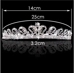 Kate Middleton Tiaras Akcesoria Do Włosów Kryształ Rhinestone Korony Akcesoria ślubne Bridal Crystal Princess Tiaras 2015 Koronna korona