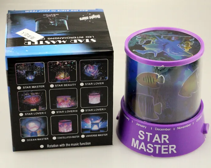 LED Projecting lamp Amazing Sky star Master Night Projector Light Lamp Beautiful Starry christmas gift Best Children Toys 