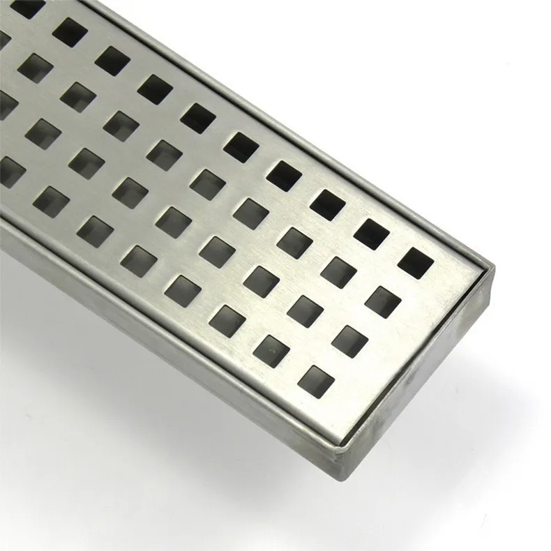 ROLYA Wholesale Luxurious SUS Stainless Steel 800mm Long Shower Grate 32 inch Anti-Odor Floor Drain