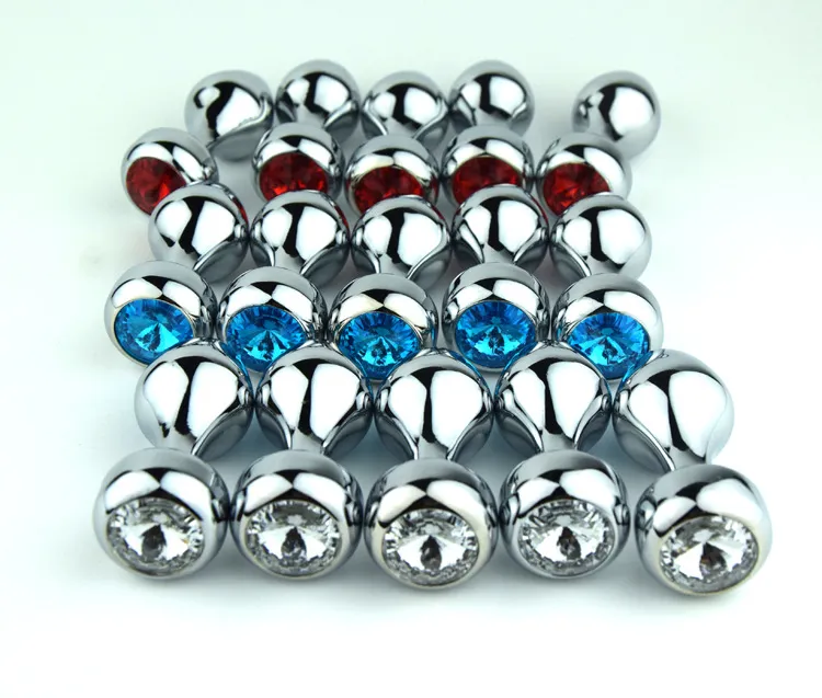New Metal Plug anal Butt Plug juguete anal Crystal Jewel 30mm * 72mm 50g juguete sexual para hombres