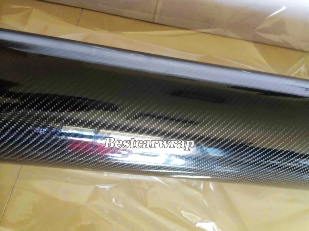 6D Carbon Vinyl Carbon Fiber Wrap Autozone Film High Glossy, Air Bubble