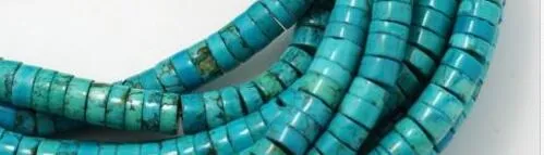 Natural Turquoise Gemstone Heishi Beads Spacer 6mm 15''