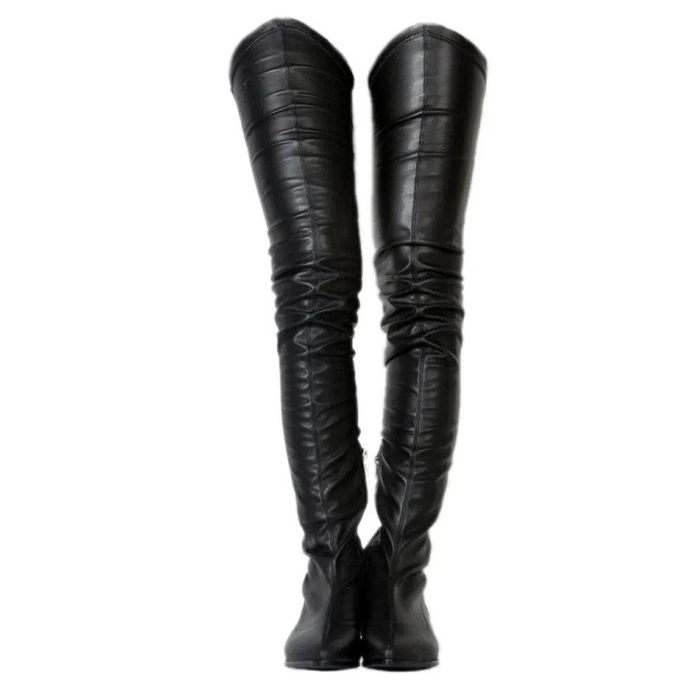 Kołno 2017 Kobiety Handmade High-High Boots Nowa Moda Winter Party Duży rozmiar BFCM Długie buty XD721