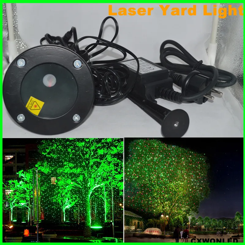 Due colori più recenti impermeabili Home Garden Yard Outdoor Landscape Luce laser decorativa per palcoscenici, discoteche, club, luci per feste di matrimonio