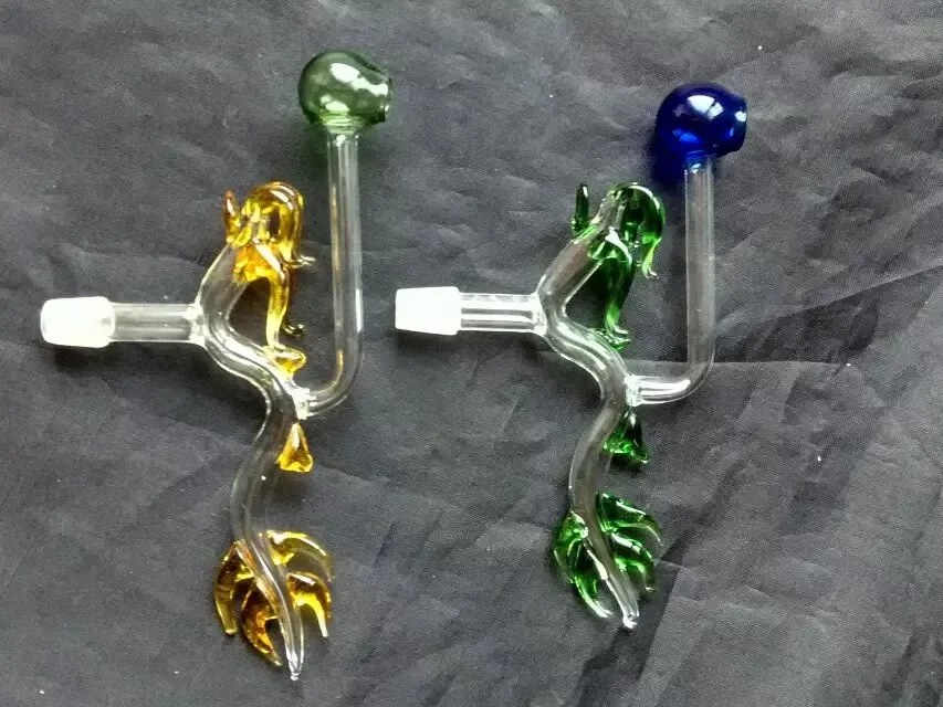 The New Dragon Pot ,Wholesale Glass Bongs Oil Burner Glass Pipes Water Pipes Glass Pipe Oil Rigs Smoking 