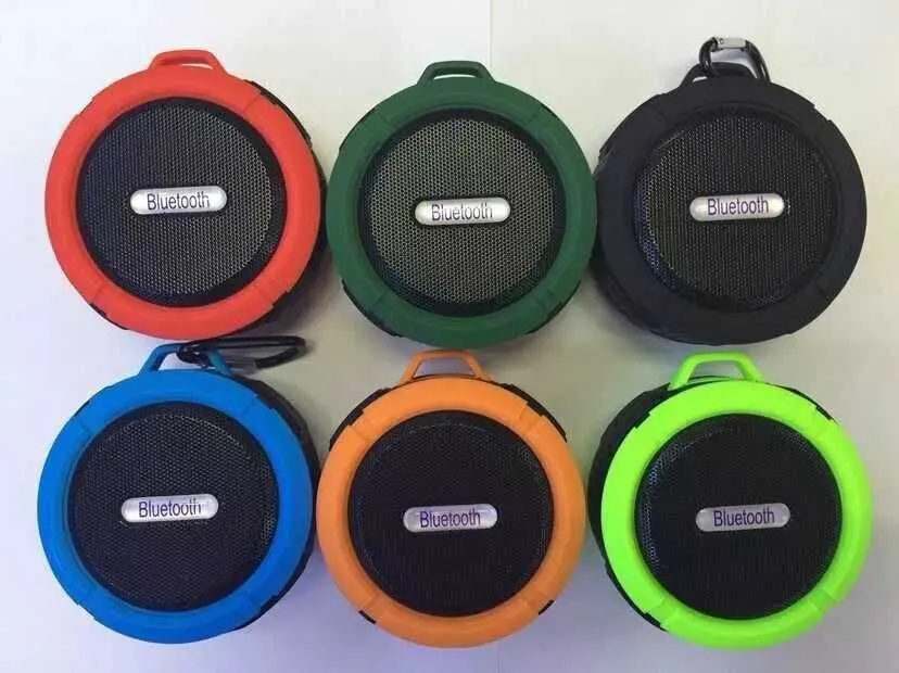 C6 IPX7 Wireless Bluetooth Speaker Waterproof Suction Cup Speakers ...