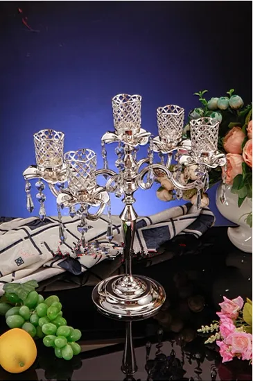 Senaste design! Candelabra / Candle Holder Centerpiece för bröllopsdekoration