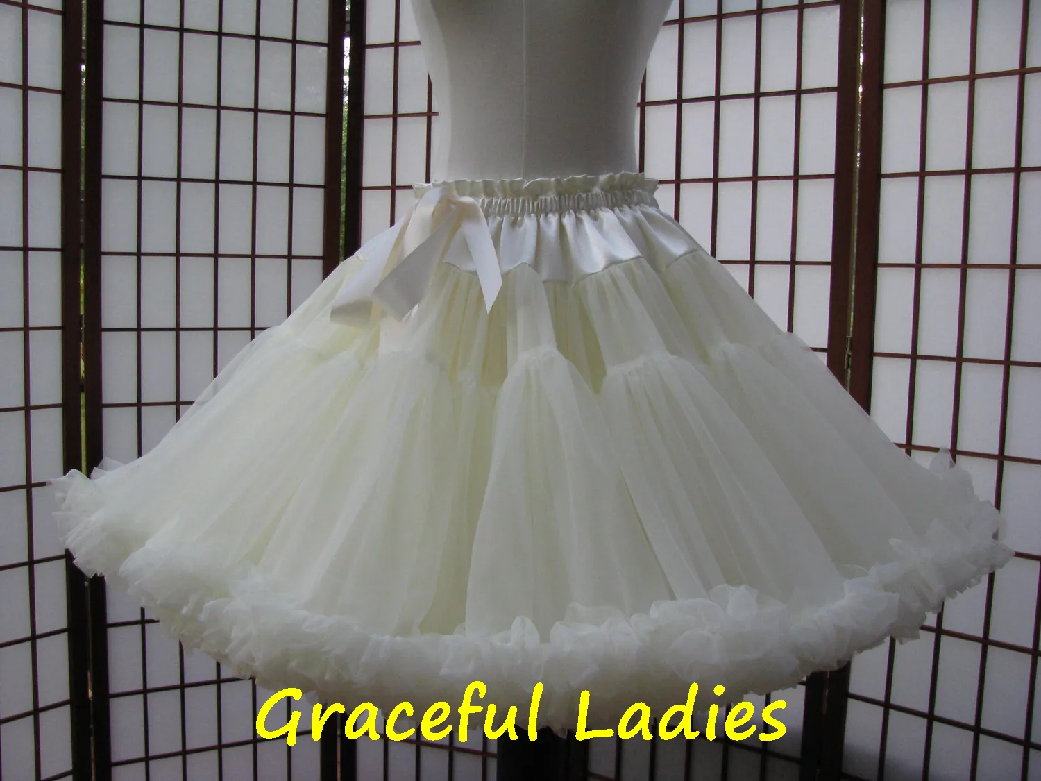 Jupons grande taille Double couche jupons demoiselle d'honneur filles jupons Crinoline mariée sur jupe sous-jupe colorée Crinolin9397078