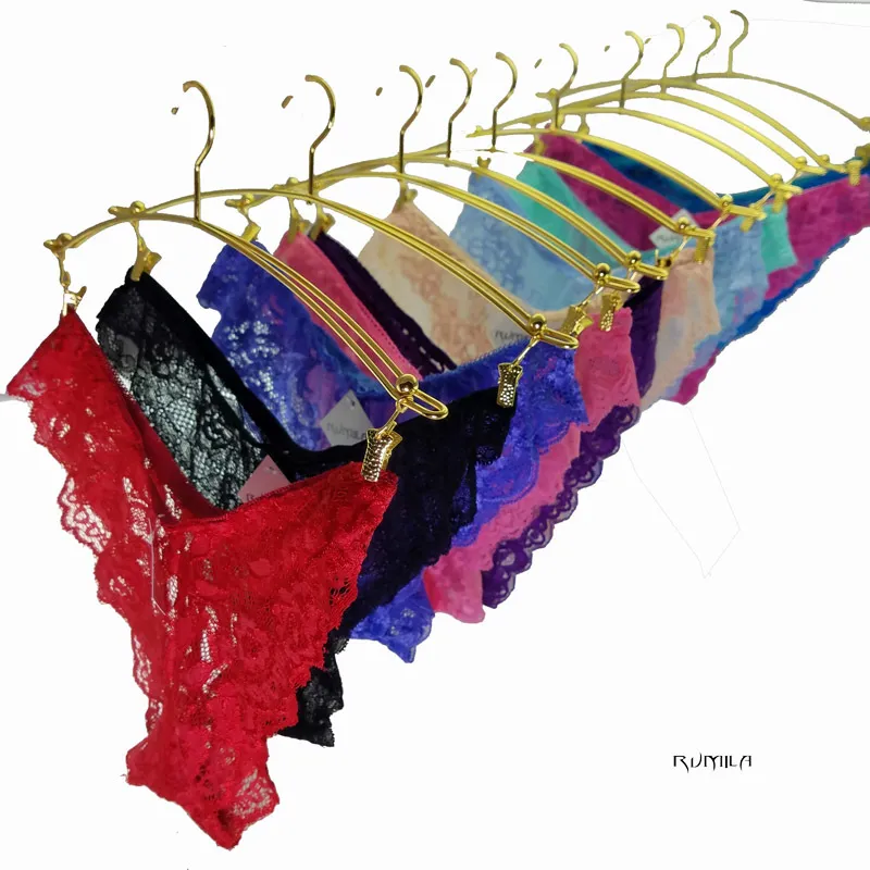 Coloridas mujeres de encaje de algodón ropa interior sexy para mujer bragas lencería bikini lencería pantalones tanga breve tanga desgaste íntimo 162
