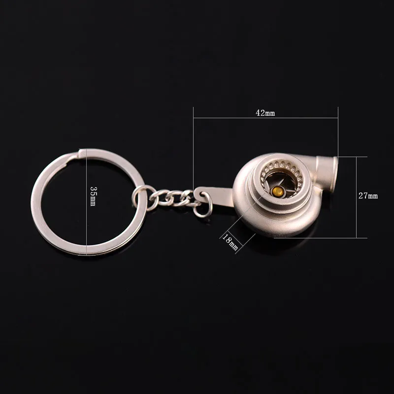 Келовой металлический турбин Keyring Car Turbo Charger Blowing Machine Key Ring