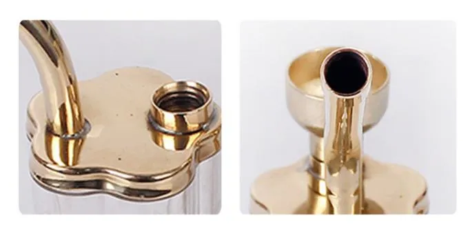 Portable Magnetic Filter Smoke Brass Pipe Water Suction Snuff Bottle Clamping